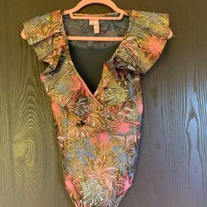 Victorias Secret Metallic Bodysuit XS